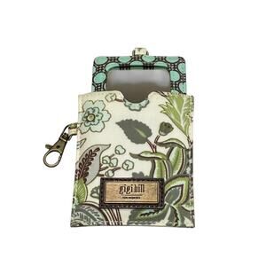 Gigi Hill Small Purse Travel Mirror Floral Mirror Rare